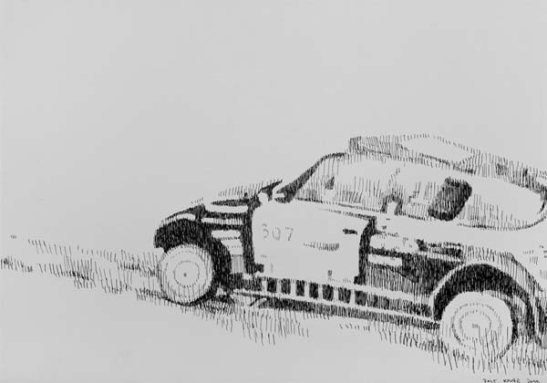 Race, 2010, technical pen on paper, 35x50cm